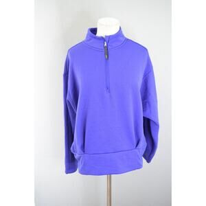 Athleta Purple Quarter-Zip Sweatshirt